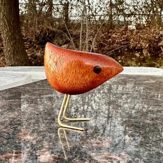 Contemporary Danish Mid Century Modern Style Mahogany Happy Bird For Sale - Image 4 of 13