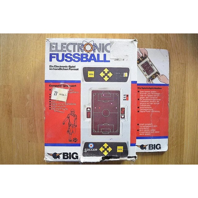 Rare electronic football computer from 1979 Made for the company Big Toys Dipl.ing. Ernst A.betag from Fürth. These table...