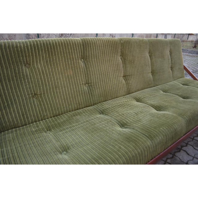 1960s Daybed Model 981 Diva Sofa in Teak and Green Fabric by Poul M Volther for Frem Røjle, 1960s For Sale - Image 5 of 18