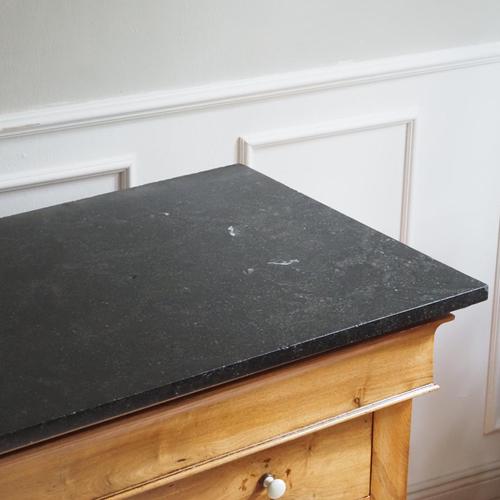 Antique Louis-Philippe Chest of Drawers with Black Marble Top, 1850 For Sale - Image 15 of 18