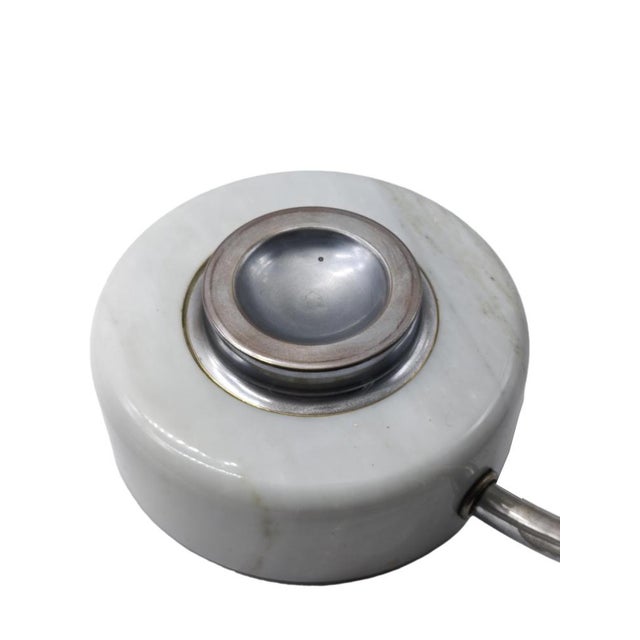 Space Age Table Lamp with Marble Base and Storage Tray, Italy, 1970s For Sale - Image 4 of 10