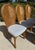 Wood Vintage Rattan Pencil Reed Dining Chairs, a Set of 6 With New Schumacher Upholstery For Sale - Image 7 of 12