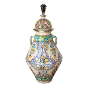 Large Moroccan Moorish Spanish Granada Design Ceramic Table Lamp