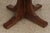 1990s Stickley Round Mission Oak Dining Room Table For Sale - Image 5 of 18