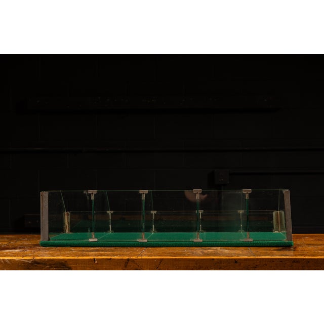Green Early 20th Century Glass Point of Sale Display Case For Sale - Image 8 of 8