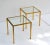 1960s Maison Lancel Brass & Clear Glass Top Side / End Tables - Pair For Sale - Image 5 of 13