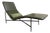 Blu Dot “Deep Thoughts” Leather Chaise Lounge in Loden Green For Sale
