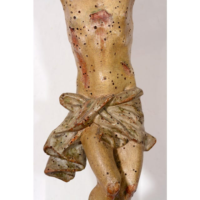 Italian Artist, Corpus Christi Sculpture, 1800s, Polychrome Wood For Sale - Image 13 of 16