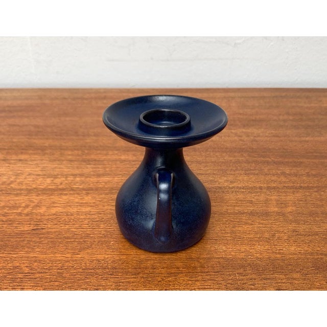 Mid-Century Danish Studio Pottery Candleholder from Alma, 1960s For Sale - Image 11 of 18