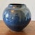 Mid-Century Hand Thrown Pottery Vases in Blue, Set of 3 For Sale - Image 4 of 9