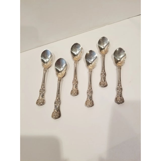 Six Tiffany English King Ice Cream Spoons For Sale - Image 9 of 9