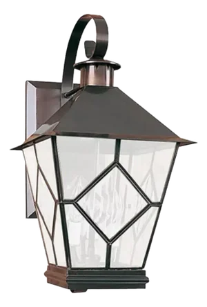 Del Mar Solid Brass Lantern Sconce Finished in Bronze