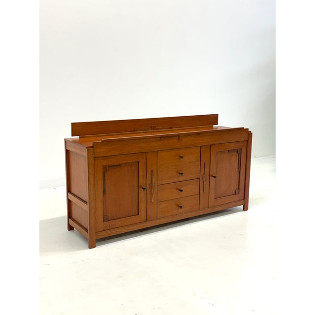 Art Deco Sideboard in Cherry Wood, 1950s For Sale - Image 9 of 17