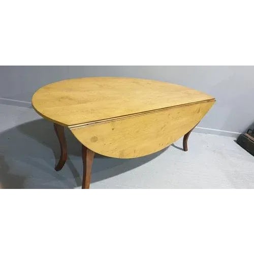 Wood Large French Fruitwood and Pine Farmhouse Kitchen Table, 1880s For Sale - Image 7 of 13