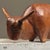 Brown Antique Hand Carved Folk Art Bull Sculpture For Sale - Image 8 of 12