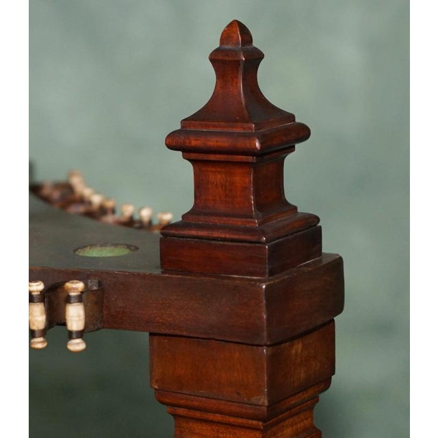 Victorian Chippendale Hardwood Revolving Billiard Cue Stand, 1880 For Sale - Image 15 of 18