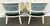1960's Faux Bamboo and Cane Barrel Lounge Chairs With Blue Velvet Upholstery- A Pair For Sale - Image 11 of 18