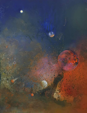 Barbara Hubert, Galaxy 4, 2025, Oil on Canvas