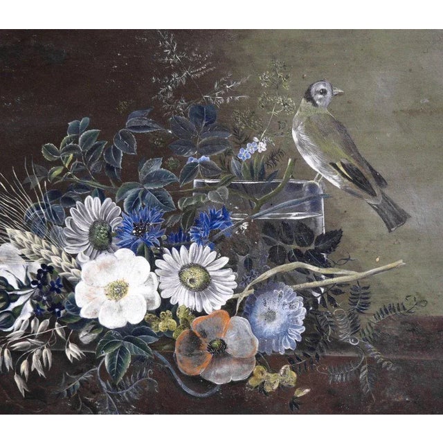 Small Flower Painting Attributed to I.L. Jensen, in Good conditions.