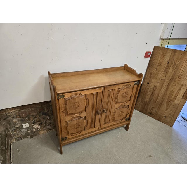 2-Door Buffet attributed to Guillerme et Chambron, 1970s For Sale - Image 15 of 18