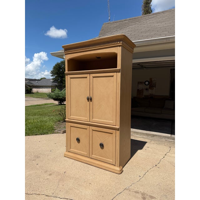 Bassett Furniture Large Bassett Furniture Cabinet For Sale - Image 4 of 6