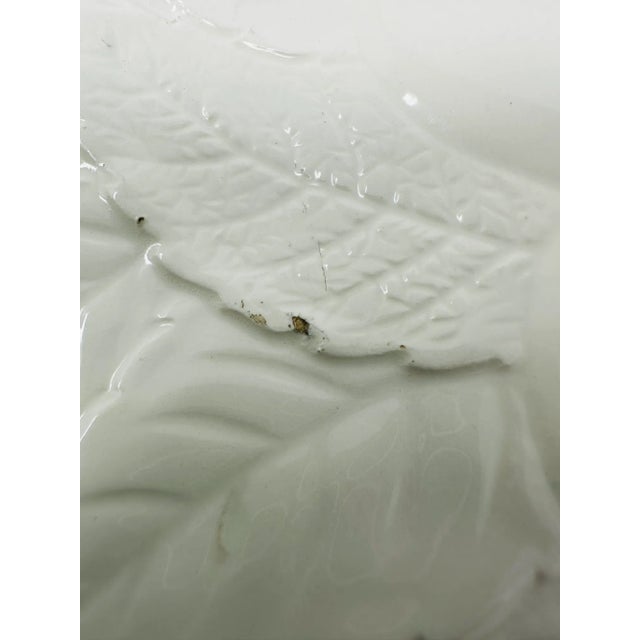 White Vintage Made in Japan Ceramic Peach, Strawberry, Pear, and Plum Leaf Plates - a Set of 8 For Sale - Image 8 of 10