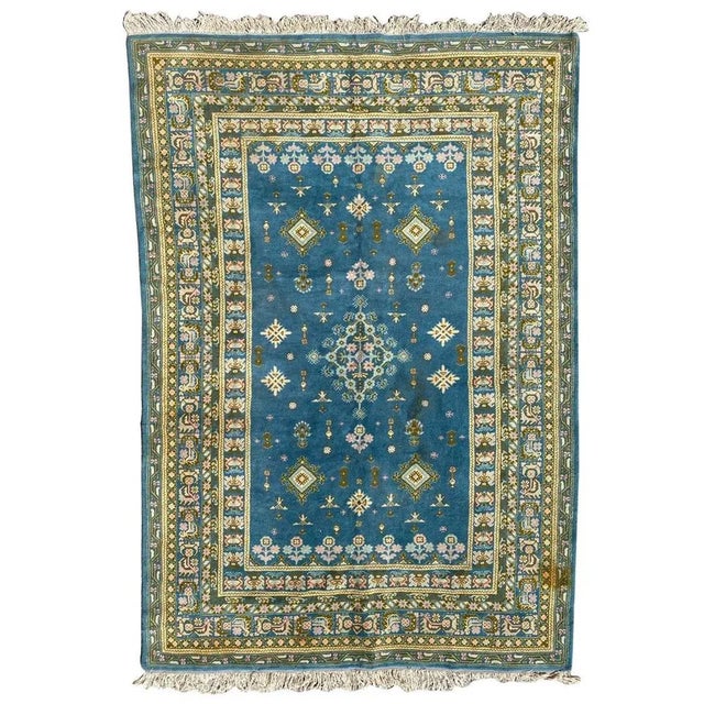 Blue Vintage Tunisian Rug For Sale - Image 17 of 17