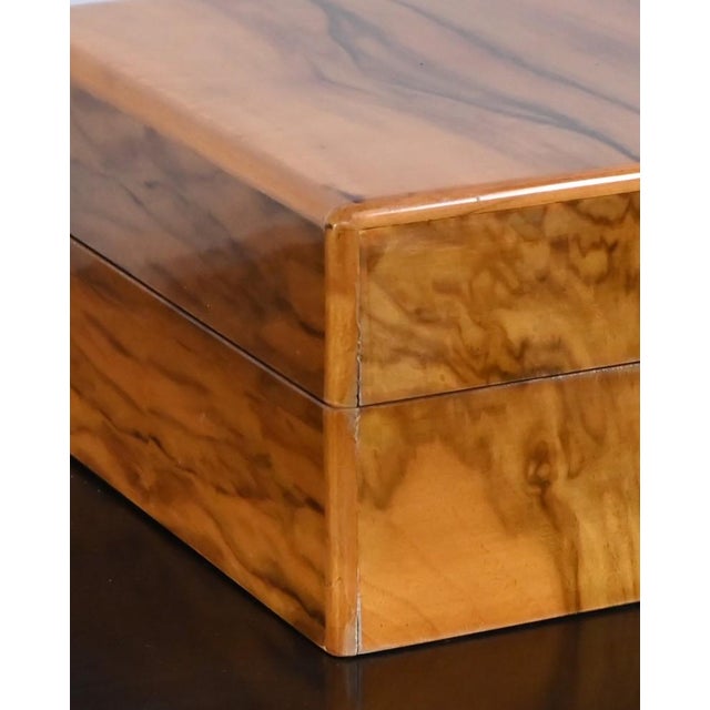 Orange Walnut Veneer Cigar Box from Lemaire, Paris, 1920s For Sale - Image 8 of 18