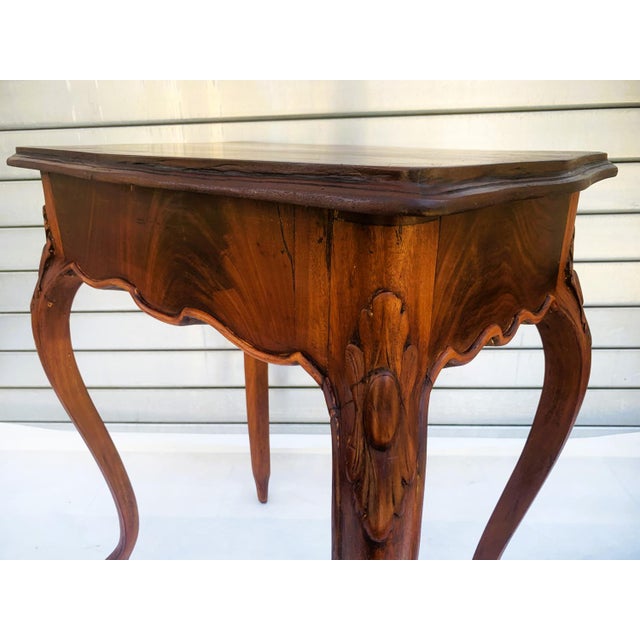 Wood Console Table with Drawers in the style of Ludwik, 1900s For Sale - Image 7 of 18
