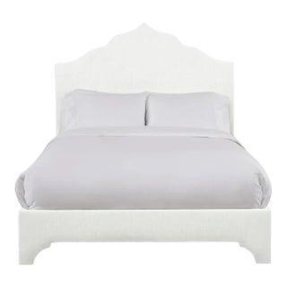 Clementine Twin Bedframe, Ivory Linen For Sale
