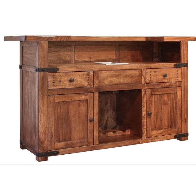 Granville Parota Collection: Sleek and Industrial Furniture for the Living Room, Dining Room, and Bedroom. Made with Solid...