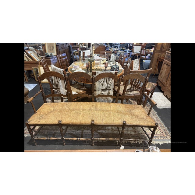 Provençal-Style Bench in Walnut For Sale - Image 6 of 6