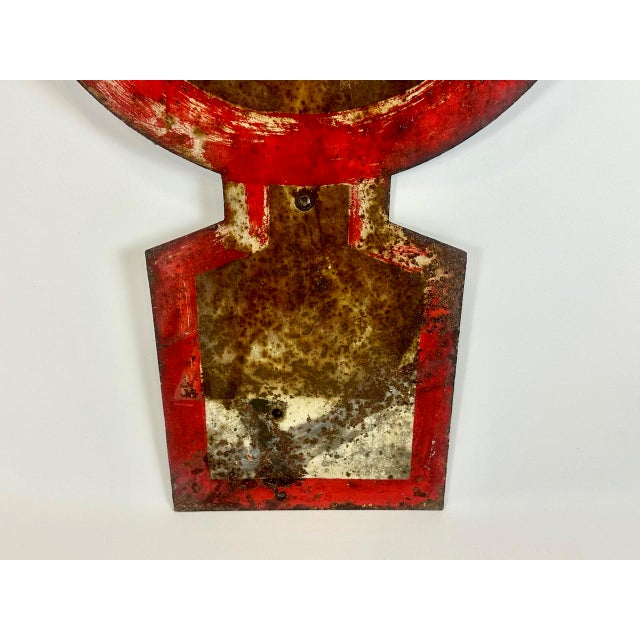 Antique German Military Road Sign, 1940s For Sale - Image 3 of 8