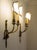 Vintage Empire-Style Wall Lamps in Hand-Chiseled Brass, 1920s, Set of 2 For Sale - Image 10 of 10