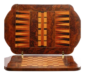 19th C. French Inlaid Games Table