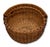 Antique Late 19th Century American Hand Woven Ash Wood Splint Swing Handle Carry Basket - Nice Color & Patina For Sale - Image 10 of 18