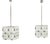 Crystal Cube Pendant Lights by Lustry Kamenický Šenov, 1970s, Set of 2 For Sale