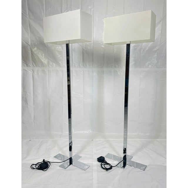 2010s Maxalto "Leukon Cl2" Chrome Floor Lamps by Antonio Citterio for B&b Italia - a Pair For Sale - Image 5 of 18