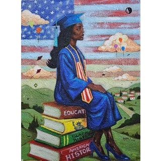 American Dream, Akanji Bolaji, Surrealism, (2026) Acrylic on Canvas For Sale