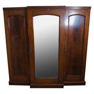Vintage Three-Section Armoire For Sale