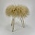 Mid-Century Modern Mid-Century Modern Brass Tripod Hairpin Legged Lambswool Fur Stool, 1970s For Sale - Image 3 of 7