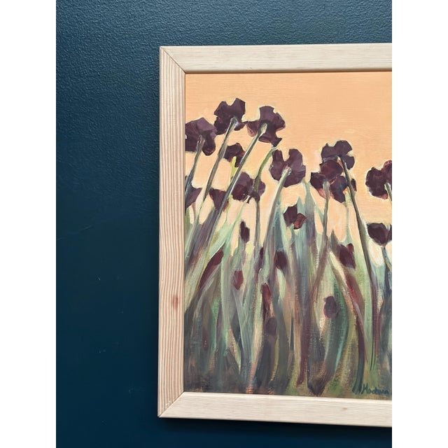 Mid-Century Modern Martina Möller, Flowers, 1980s, Oil on Panel, Framed For Sale - Image 3 of 12
