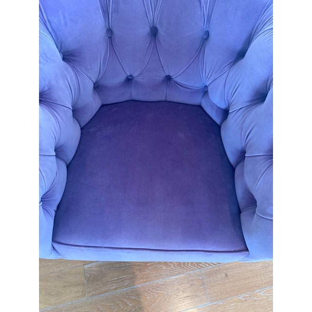 2000 - 2009 David Linley Wesselton Chair in Lavender For Sale - Image 5 of 6