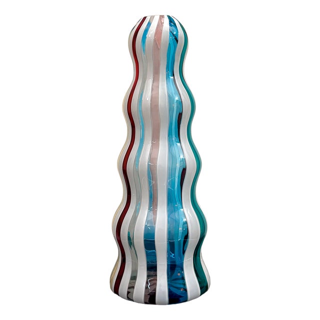 Bottle Vase by Alessandro Mendini for Venini, 1988 For Sale