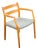 Mid Century Danish Modern Dining Chair Niels j.l Moller #67 Oak Denmark Armchair For Sale