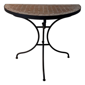 Moroccan Half-Moon Console Table