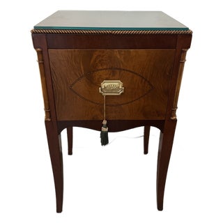 1940s Vintage Berkey and Gay Crotch Mahogany Side Table For Sale