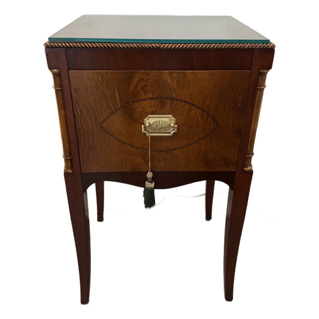 1940s Vintage Berkey and Gay Crotch Mahogany Side Table For Sale