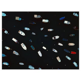 Felix Cesare, Aerial Top View Pattern of Anchored Boats at the Harbour, Photographic Paper For Sale