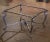 Mid-Century French Iron Coffee Table With Crackle Glass Top For Sale - Image 9 of 11
